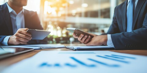 business formal meeting conference discussion with coworker shareholder or client concentrate private ideas created by ai