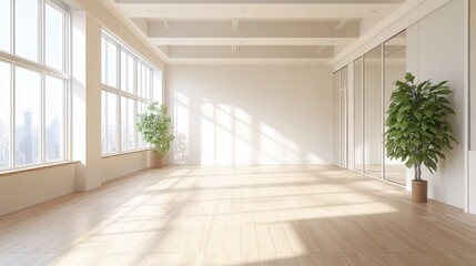 Obraz premium Bright and Spacious Modern Interior with Natural Light