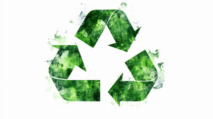 Recycle sign and eco icon merge ecology symbols into waste management arrows, garbage recycling guides protect earth's future