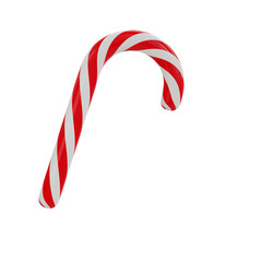 candy cane isolated on white