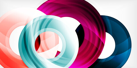 Circles, round elements, ring shapes premium background. Vector Illustration For Wallpaper, Banner, Background, Card, Book Illustration, landing page