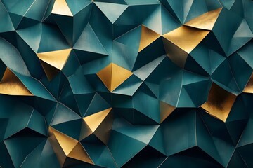 Fototapeta premium 3D abstract luxury background texture design, stylish decoration of blue and gold pattern