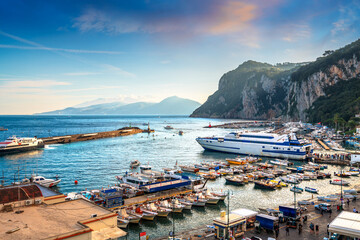 Capri, Italy Overlooking the Port