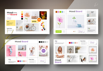 Easy Moodboard Layout With Dark & Light Accents