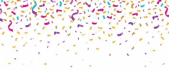 streamers and confetti