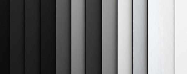 Lignes verticales minimalistes en dégradé du noir au blanc.