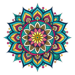 mandala vector art on white background