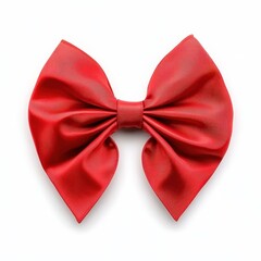 Red Bow Isolated on White Background
