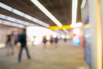 Blurred background airport lounge terminal bright shopping mall lighting. defocused airport entrance transit gate light bokeh in business retail store. Blurry hospital bright softness hotel Backdrop