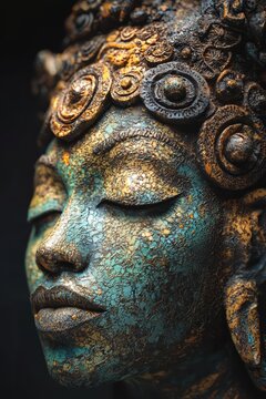 Ancient African mythological goddess Serqet.
