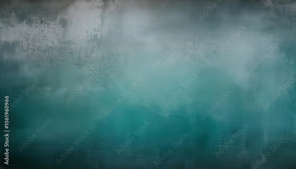 Poster Serene Abstract Aqua and Teal Gradient Background with Misty Cloud Like Texture, Perfect for Calming Visuals, Minimalist Designs, or Nature Inspired Digital Art Projects