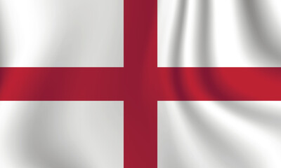Obraz premium Flag of England. English national symbol in official colors. Template icon. Abstract vector background