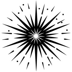 Firework Burst vector art illustration 