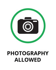 Photography Allowed Sign Design for Photo Friendly Areas and Public Spaces