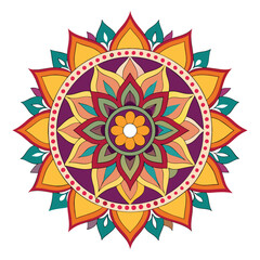 mandala vector art on white background