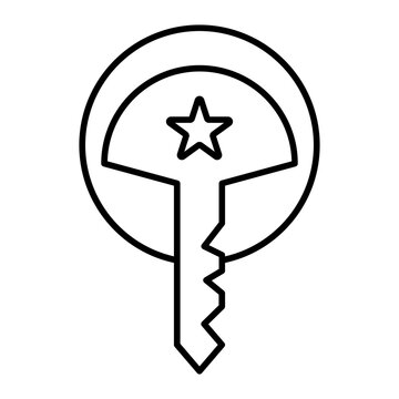 recommend clip art: key features outline icon