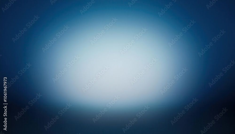 Poster abstract gradient background with soft blue and white glow, symbolizing calmness, serenity, and mini