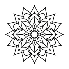 mandala vector art on white background