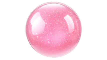 Obraz premium Pink bubblegum bubble isolated on transparent or white background