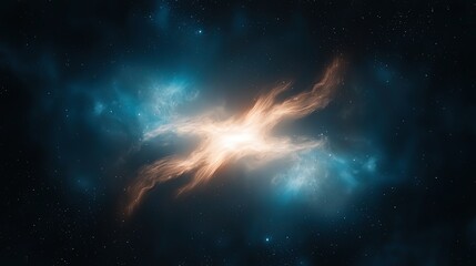 Obraz premium Ethereal Cosmic Explosion in Deep Space
