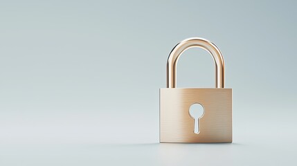 Naklejka premium Secure Your Future with Modern Lock Design