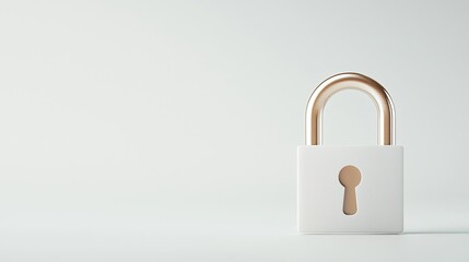 Modern Security Lock with Clean Design