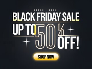 Obraz premium Big Black Friday Sale Social Media and Website Background Slider Design Template Email Template Slide Template