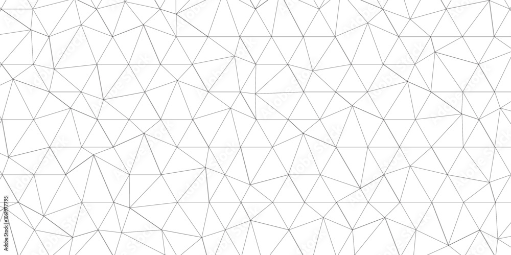 Poster Abstract low poly geometric triangle grid background. Mockup isolated on white background. Retro of geometric shapes. Stock vector technology graphic web design wallpaper template, vector illustration