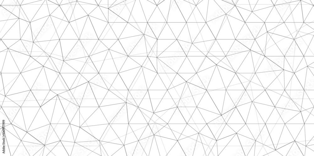 Poster Abstract low poly geometric triangle grid background. Mockup isolated on white background. Retro of geometric shapes. Stock vector technology graphic web design wallpaper template, vector illustration