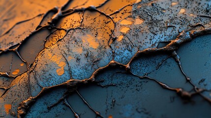 Abstract Macro Shot of Microchip Texture