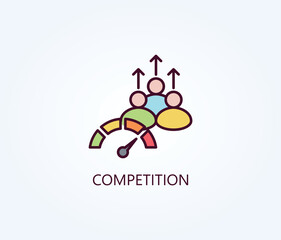  Competition Vector, Icon Or Logo Sign Symbol Illustration 