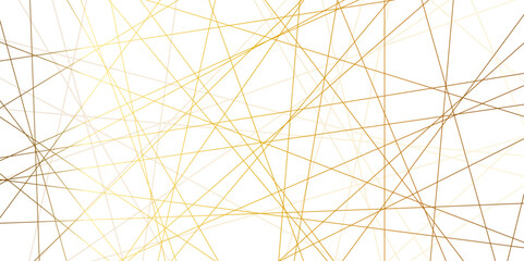 Obraz premium Abstract white background with random lines. abstract lines in golden tone of many squares and rectangle shapes on white background. A beautiful Chaotic line seamless pattern., Vector illustration.