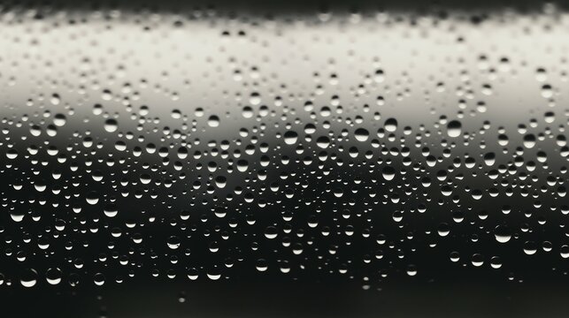 Water Droplets on Glass Creating a Textured Pattern