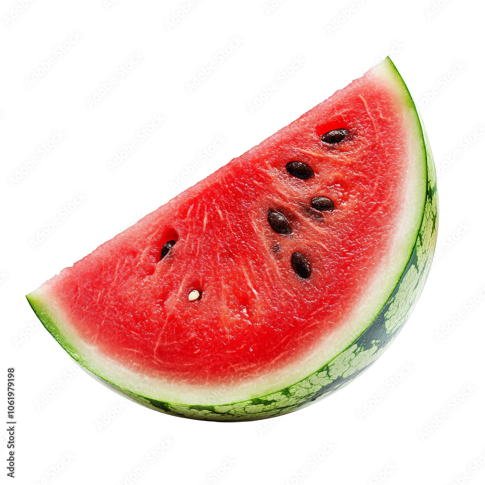 Aufkleber slice of watermelon isolated transparent background