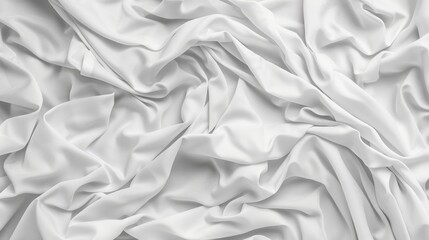 Obraz premium Crumpled white fabric texture background