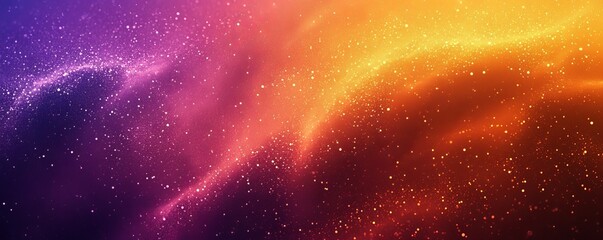 Obraz premium Grainy gradient banner background, orange beige brown noise texture poster header backdrop design, Generative AI