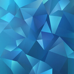 Obraz premium This is an abstract blue polygonal background that is textured and consists of many triangles