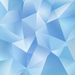 Obraz premium Light blue abstract geometric pattern with overlapping triangles