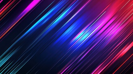 Fototapeta premium Colorful Abstract Lines with Light Movement