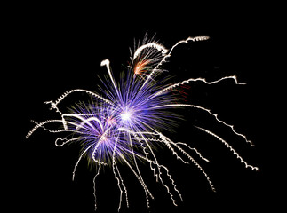 Abstract fireworks background