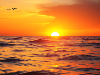 Obraz premium sunset over the sea