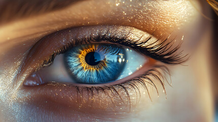 Closeup Eye Photography - Blue Eye With Sparkle