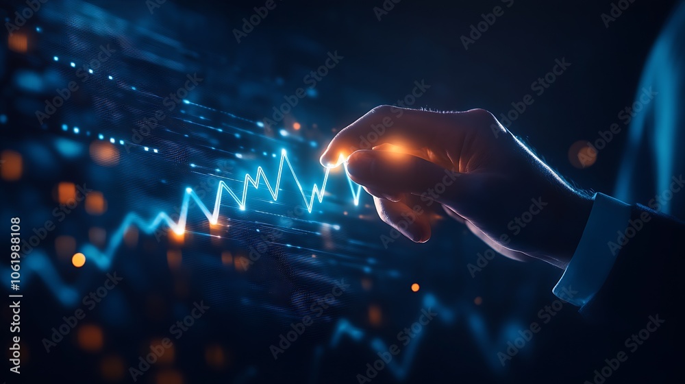 Poster Innovative Hand Interaction on High-Tech Financial Graph Display : Generative AI
