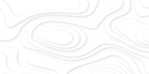 Abstract White paper cut background with lines, 3d realistic papercut decoration textured with wavy layers, modern wallpaper texture and 3d realistic design use for banner flyers, posters.	