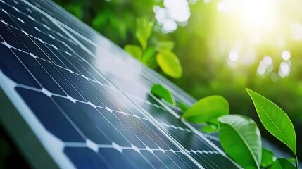 Solar Panels Amid Lush Green Forest Setting