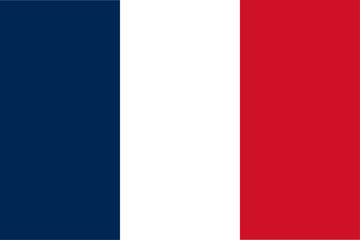 France. Flag of the French Republic. Vector