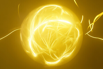 Cosmic energy fields, glowing energy