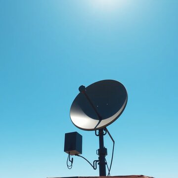 satellite dish on the roof