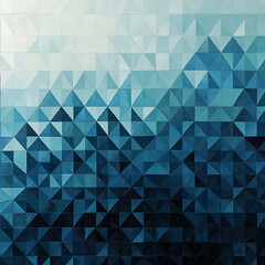 Fototapeta premium A blue and white geometric pattern with a gradient of shades of blue