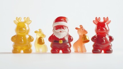 Assorted Christmas Theme 3D Render with High Detail